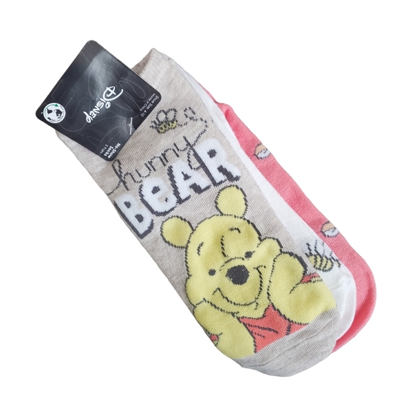 3-Pack Winnie the Pooh Tigger Disney low cut no show socks set - Picture 3 of 6